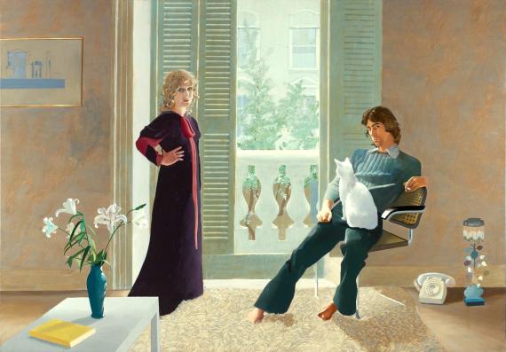Mr and Mrs Clark and Percy 1970-1 by David Hockney born 1937